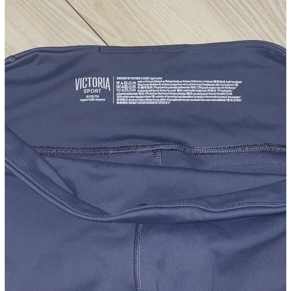 2 Piece Victorias Secret Sport VSX Knockout Leggings Pants Bra Set 32DD M Gray - Picture 8 of 9